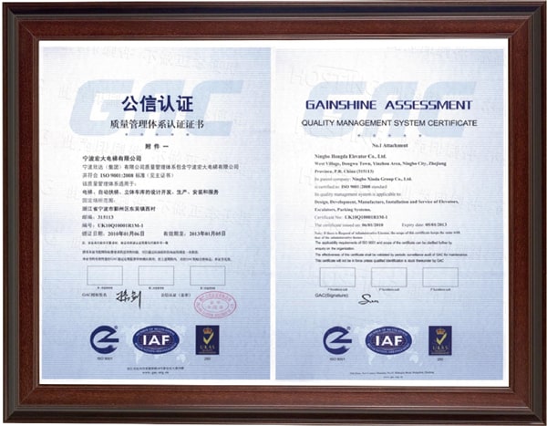 Certificates