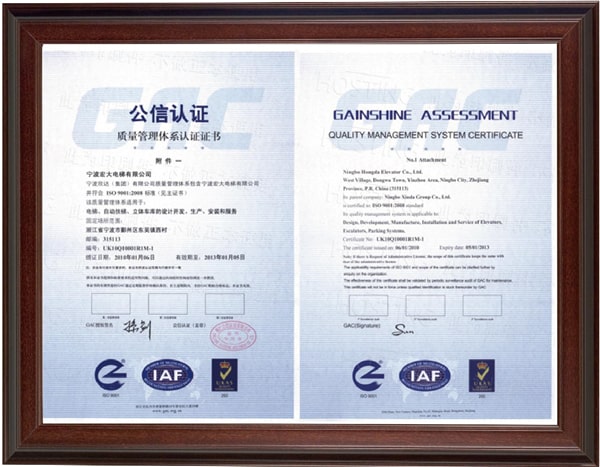 Certificates