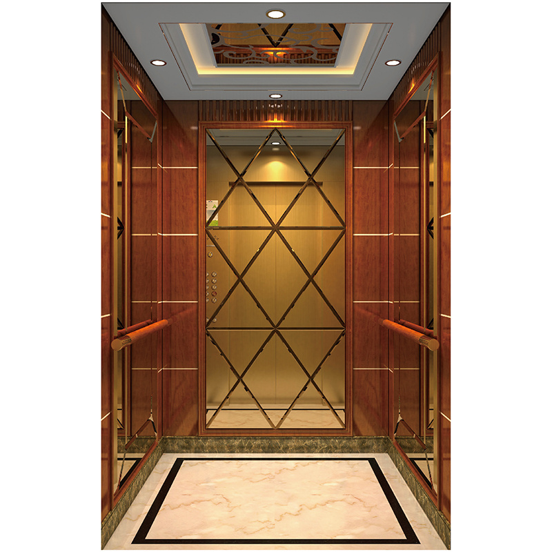 1000-2500kg Speed 1.0m/S~3.0m/S Commercial Elevator Passenger Lift for Residential