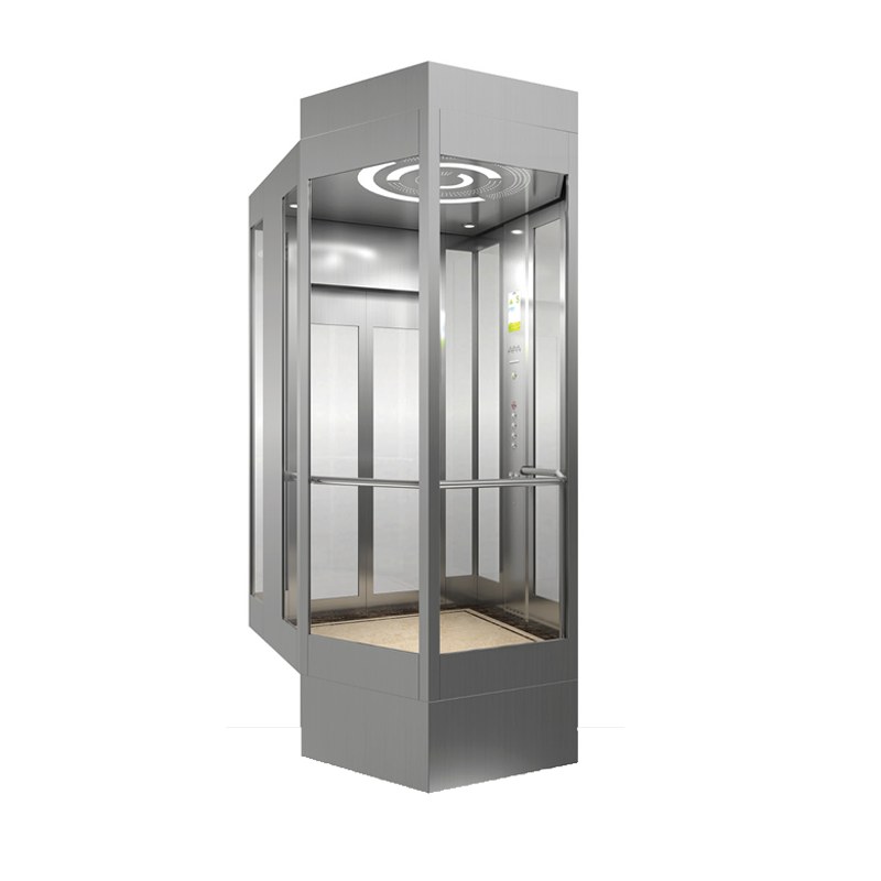 Factory Sale Customized Panoramic Glasses Elevator Gearless Machine Observbation Lift